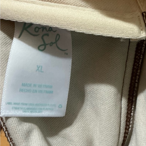 Kona Sol Brown Asymmetrical Shoulder Swim suit High Coverage 1 Piece NWT $40 XL - Picture 9 of 10